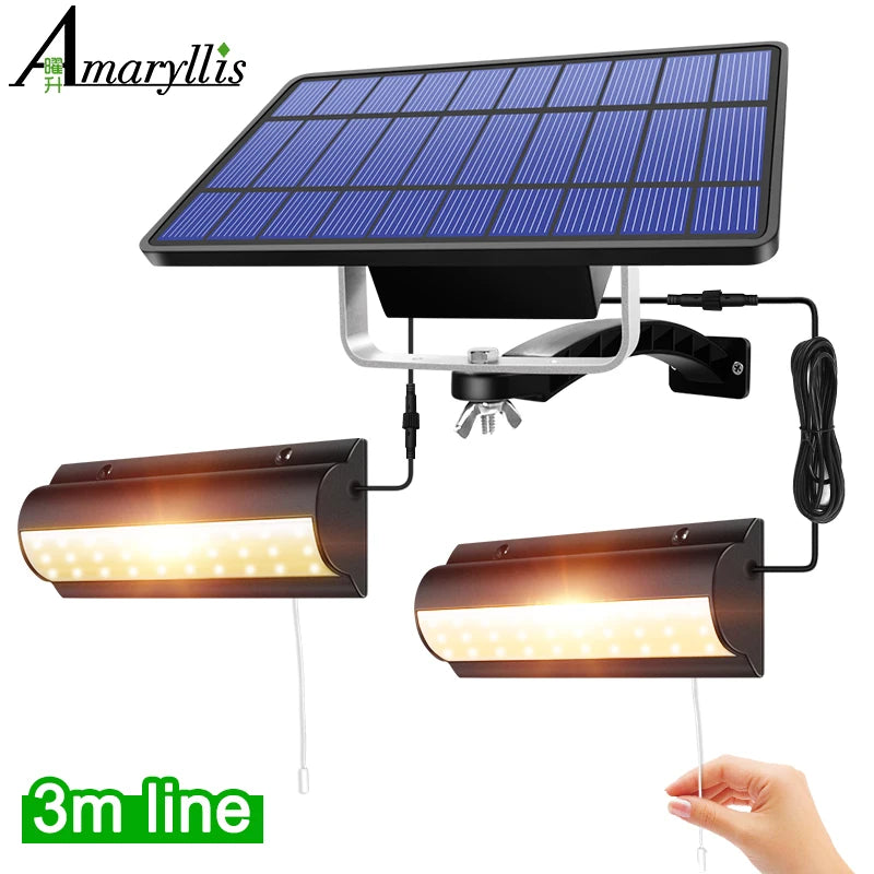 🌞 Solar Pendant Light – Indoor/Outdoor