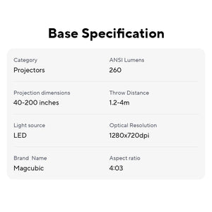 Magcubic Projector
